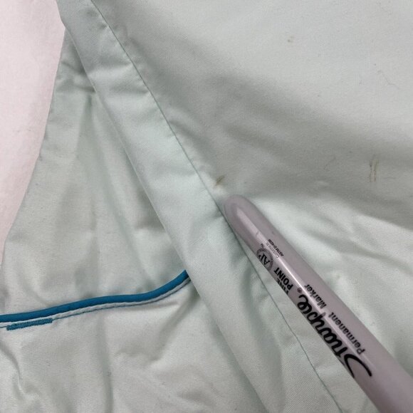 Columbia Hooded Windbreaker Youth Girls (7-8) Nylon Shell Mesh Lining Green - Picture 13 of 14